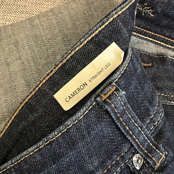 Kut from the Kloth Cameron Cuffed Straight-Leg Ankle Jeans Women's Blue Jeans - Picture 5 of 8